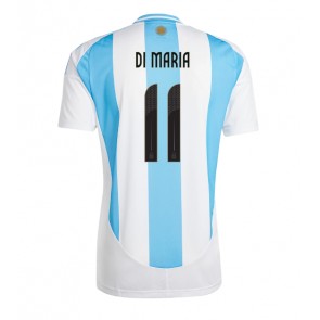 Billiga Argentina Angel Di Maria #11 Hemmatröja Copa America 2024 Kortärmad